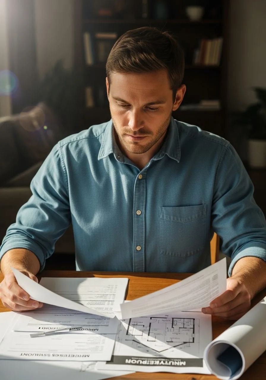 Buyer planning his credit and savings timeline before applying for a mortgage
